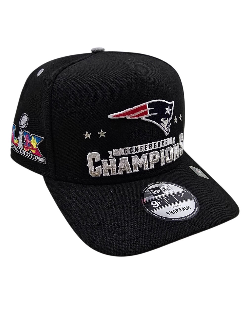 NFL New England Patriots New Era Super Bowl LX Conference Champs SnapBack Hat